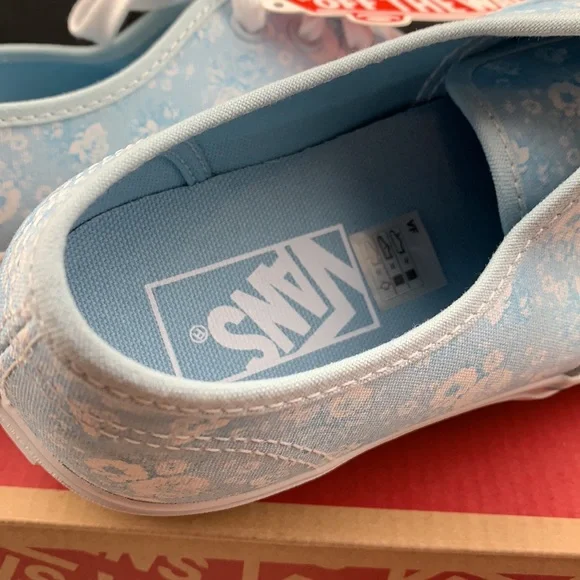 Vans Light Blue Floral Sneakers - Picture 3 of 11